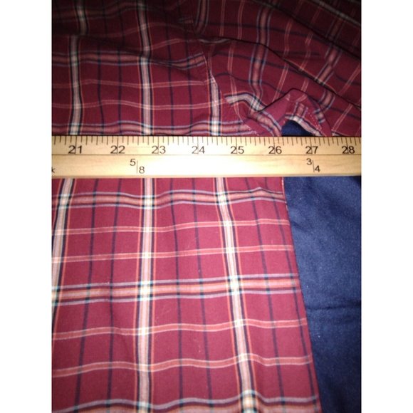 CINCH Western Wear Men's Button Thick Long Sleeve Plaid Shirt‎ Purple XXL - Picture 5 of 6